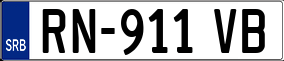 Trailer License Plate